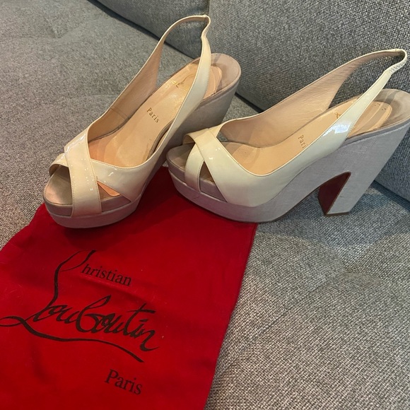 Christian Louboutin Shoes - Platform Christian Louboutin cut out wedges